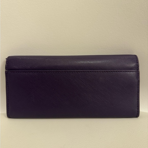 Coach Slim Envelope Wallet in Dark Purple - Picture 3 of 7